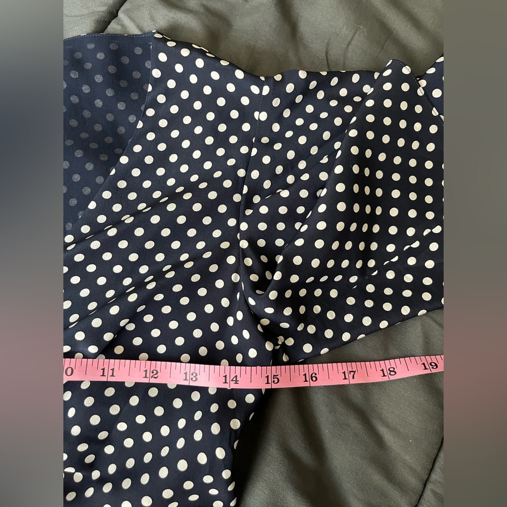 MICHAEL KORS COLLECTION NWT Classic Dot Crepe De Chine Tie-Front Romper size 0 - Picture 14 of 16